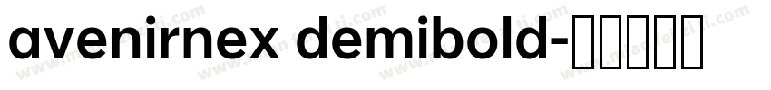 avenirnex demibold字体转换